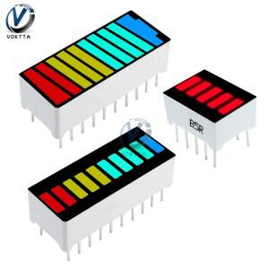 LED기판 10 세그먼트 LED 바 라이트 4 옐로우 배터리 디스플레이, 5 디스플레이 레드 색 모듈 블루, 용량 그린