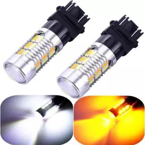 3157 3057 3357 4157 턴 시그널 화이트 옐로우 앰버 스위치백 LED 전구 22 SMD 프로젝터 표준 소켓 CK