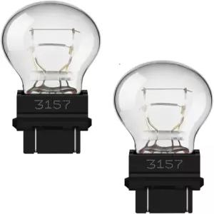 Fugedox 3157 테일/브레이크 전구/턴 시그널 12V P27-7W 3000K 화이트 장수명 미니어처 자동차 램프 턴
