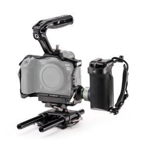 Canon R5 Mark II 고급 키트용 냉각 시스템이 포함된 TILTA TA-T68-C-B 카메라 케이지 - 블랙(배터리 포함)
