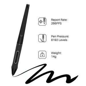 가성비태블릿 PW517 디지털 펜 8192 Huion 드로잉 태블릿 모니터용 압력 배터리가 그래픽 태블릿용