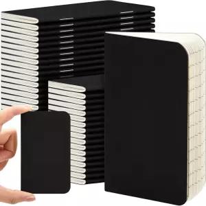 Outus 36개 포켓 노트북 미니 저널 2.5인치 x 4인치 크래프트 페이퍼 메모장 벌크 소프트커버 다이어리