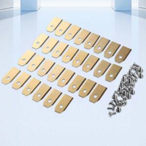 30PCS 잔디 깎는 기계 절단 세트 블레이드 스틸 모어 스테인레스