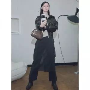 매장정품 에잇세컨즈 8SECONDS 레오파드 레이어드 스커트 카키 354X27KQ9H 723826