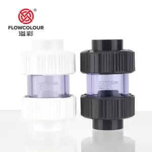 플로우 컬러 UPVC 회색 밸브 25MM 피팅 플랩 스윙 32MM 복귀 파이프 어항 체크 20mm DN15 Grey China