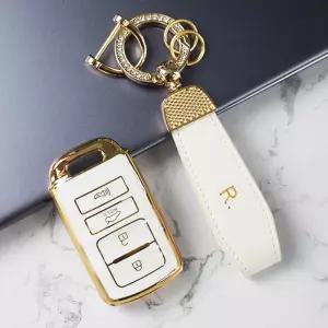 기아 카덴자 K9 K7 K04 쏘렌토 K900 용 4 버튼 소프트 T 자동차 키 케이스 커버 쉘 포브 홀더 키체인