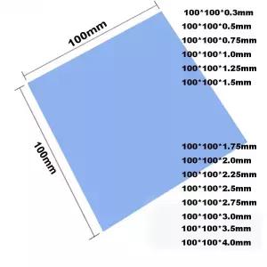 새로운 열 패드 100X100mm G C 노트북 방열판 냉각 마더 보드 실리콘 그리스 6.0W/mK