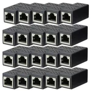 5/10/20Pcs RJ45 커플러 이더넷 케이블 LAN 커넥터 Cat7 연장 어댑터 암암