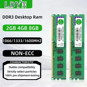 DDR3 2G 4GB 1066MHZ 133HZ RAM 데스크탑 메모리 PC3 12800U 10600U Memoria