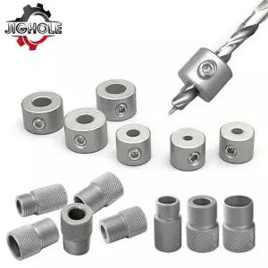 목공 드릴 비트 제한 링 415mm Doweling Jig 슬리브 드릴링 부싱 라운드 Dowel 깊이 스톱 칼라