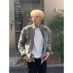 야무치 남자 데일리룩 자켓 데님 청 빈티지 코트 봄가을 헤비 크린피 KUK3
