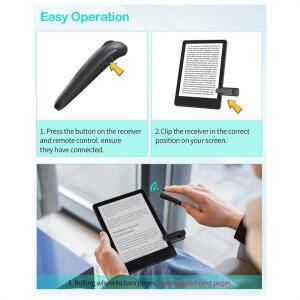 LA-Kindle Paperwhite Oasis Kobo Ereaders 무선 카메라 비디오 녹화용 새로운 디자인 원격 제어 페이지 터