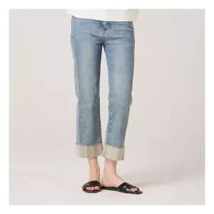 보니스팍스 밑단 롤업 일자 데님 팬츠-BC28DP090 1225486