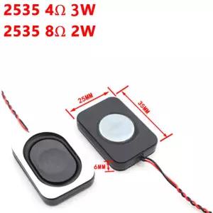 1pcs 8 옴 2W 4 3w 4ohm2w 와트 스피커 사각형 작은 캐비티 노트북 컴퓨터 2535 2030 초박형 상자 두께 7mm