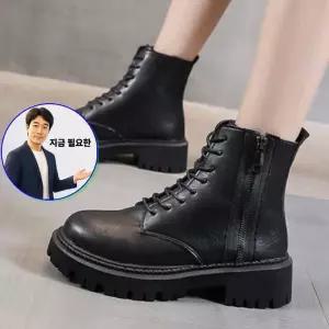 쌍문상회 지금 필요한 여성워커 키높이 옆퍼 플랫 여자 앵클부츠