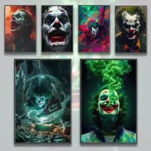 J-Joker 자기 접착 포스터 영화 피규어 사진 홈 인테리어 캔버스 회화 그림 벽 예술 침실 장식 선물