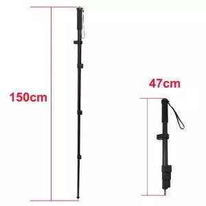 47 150cm 텔레스코픽 센 폴 휴대용 RTK GPS 측량 막대 알루미늄 합금 경량 1PCS