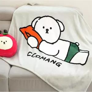 풍부몰 귀여운 따뜻한 담요 극세사 학생무릎담요