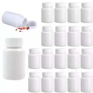 10PCS 15ml100ml 플라스틱 시약 포장 리필 용 병 HDPE 흰색 빈 인감 용기 알약 고체 분말 약병