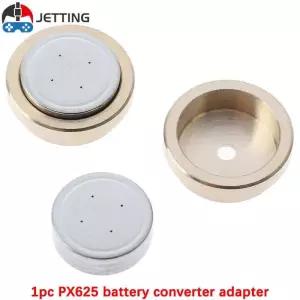 필름 카메라 및 노출 계량기 MR9 배터리 어댑터 PX625 LR44 1.4v 아연 공기 단추 셀 1 개