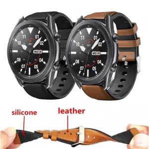 삼성 워치 3 41mm 스트랩 가죽 실리콘 팔찌 46mm/기어 S3 S2/스포츠 시계 밴드용