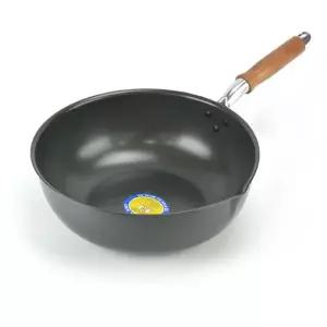 나무손잡이 업소용 경질 웍 북경팬 30호-29.5cm