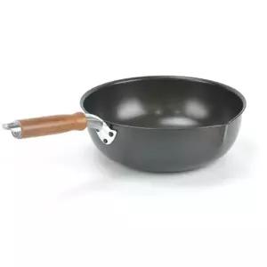 나무손잡이 업소용 경질 웍 북경팬 28호-28cm
