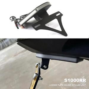 BMW 호환 S1000RR S1000R S 1000 RR 2020-2025 바이크 오토바이 번호판 홀더 프레임 펜더 제거기 리어 숏