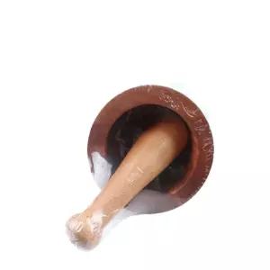마늘 고추 야채 다지기 깨갈이 요리 원목 나무절구 대절구 절구통 김장용품 우드 빻기 가정용