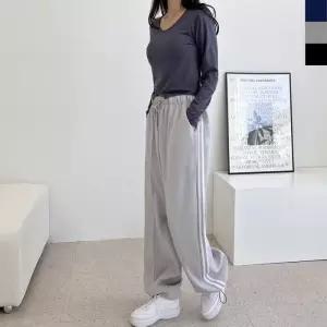 [라일리여성의류] Rly 홈웨어 빅사이즈 여자트레이닝바지 트레이닝팬츠 면