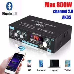 HiFi 디지털 블루투스 MP3 채널 2.0 사운드 지지대 가정용 자동차 FM USB 리모컨 AK35 110V240V