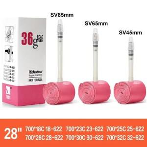 RideNow 초경량 도로 자전거 내부 튜브 700 700C 18 23 25 28 32 도로 자전거 TPU 타이어 45/65/85mm BikeL