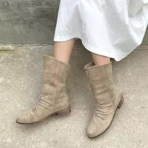 인기상품 미들힐 워커부츠 부티 봄여자신발 롱구두 부츠 힐 [WFKWMDE_260510]