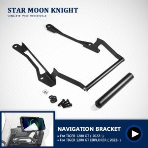 TIGER 1200 TIGER1200 GT 익스플로러 2022 바이크 오토바이 GPS 스마트 폰 앞유리 네비게이션 플레이트 브