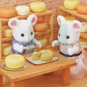 실바니안 패밀리 마쉬멜로 마우스가족 인형 피규어 장난감어 미니어 규어 어처 캐릭터어 안집 토끼 여아선