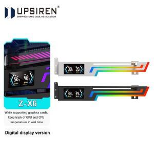 UPSIREN 디지털 버전 ARGB 5V 3PIN 그래픽 카드 브래킷 높이 조절 가능 ARGB AURA SYNC 컴퓨터 그래픽 카드