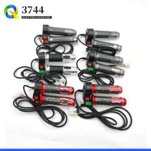 12V-72V 범용 핸들 바 그립 Citycoco 전기 스쿠터 자전거 액세서리 용 3 단 회전 핸들 스로틀 가속기
