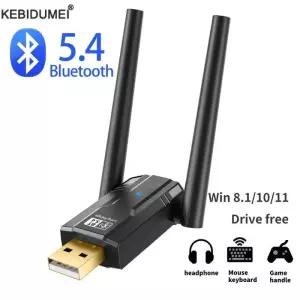 150m USB 블루투스 5.4 어댑터 5.3 PC 용 동글 무선 마우스 키보드 음악 오디오 수신기 송신기