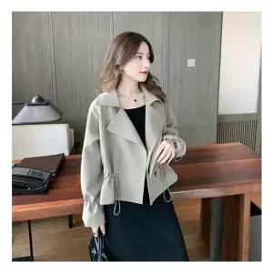 숏자켓 핏이 예쁜 스트링 숏 트렌치 자켓 HH B31 1288570