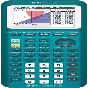 텍사스 인스트루먼트 TI-84 플러스 CE 컬러 그래프 계산기 청록색(메탈릭)