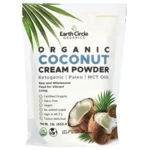 Earth Circle Organics 코코넛 크림 파우더 453.4g(1lb)