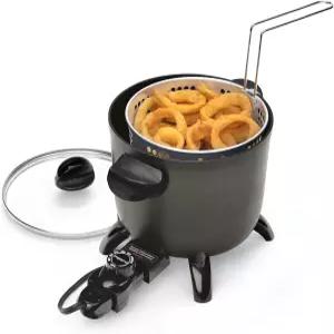 프레스토 06006 주방 주전자 멀티 쿠커 찜기 딥 프라이어 블랙