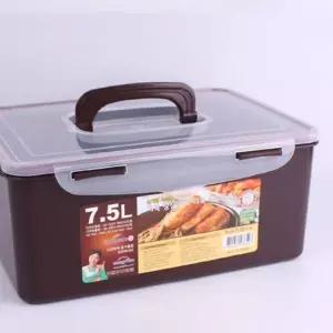[콩심팥심]쿨맥시 직사각 밀폐용기 61호(초코)7.5L