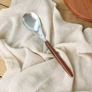 [콩심팥심]우드손잡이 서빙스푼 1p 요리스푼 왕숟가락 양식기