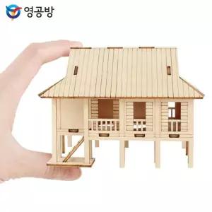 조립 미니 목재모형 영공방 세계의집 베트남 전통가옥 조립키트 YM597