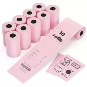 등록기 용지 핑크 열 BPA 프리 모든 58mm 미니 POS 프린터 스퀘어 터미널 신용 카드 기계 10 롤
