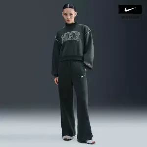 매장정품 NIKE 나이키 여성 스포츠웨어 플리스 하이웨이스트 와이드 레그 팬츠 IH1012-390 1589538