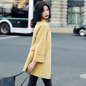 여자자켓 봄가을 모직 정장넥 하프 코트 심쿵 3331044