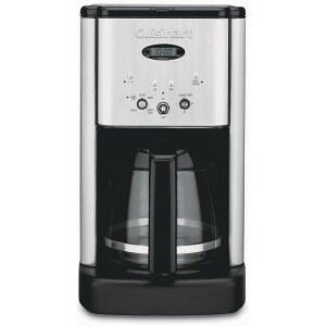 쿠시나트 DCC-1200P1 브루 센트럴 12컵 프로그래머블 메이커, 크롬 커피 카라페, 브러시드
