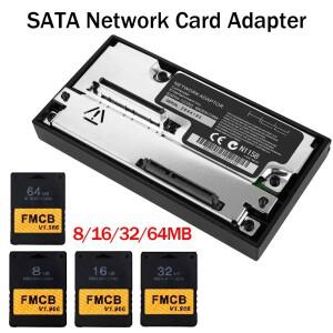 SATA 인터페이스 네트워크 카드 어댑터  McBoot V1.966 FMCB 메모리 PS2 콘솔용 HDD 플레이스테이션
